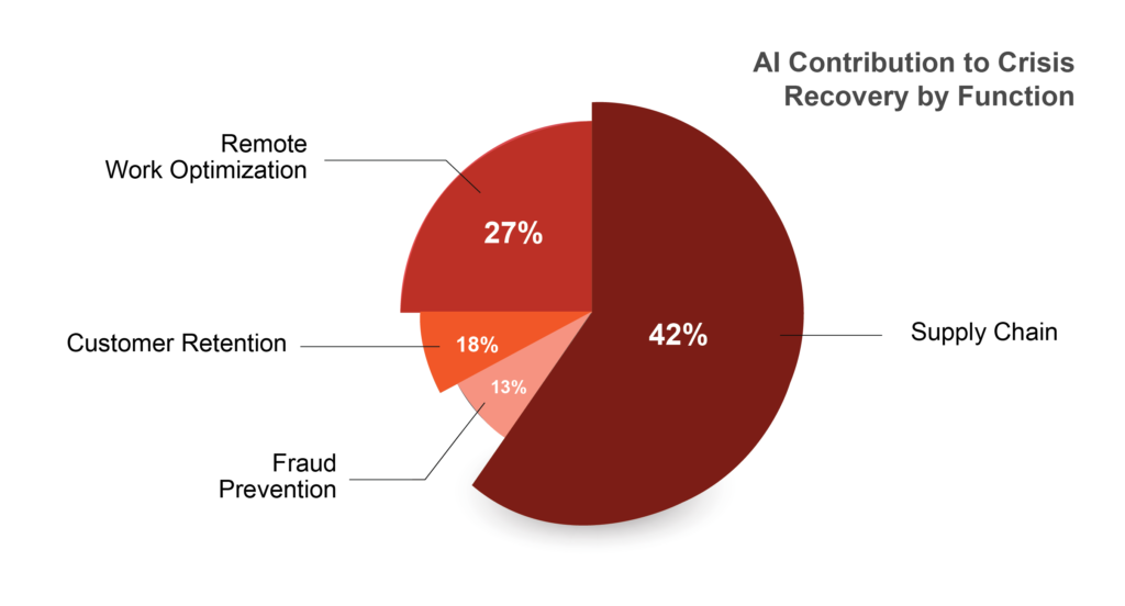 AI Contribution to Crisis Recovery by Function​